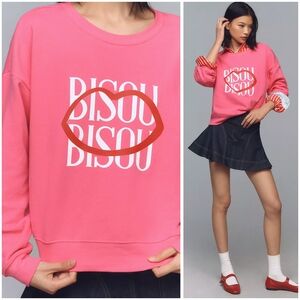 Pink Bisou Bisou Oversized Sweatshirt X Jordan Nickson For Anthropologie